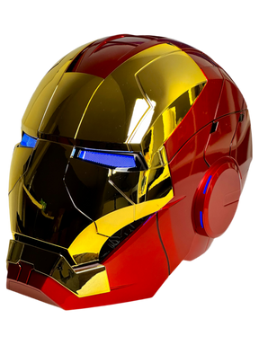 Futuristischer Superhelden Helm MK5 2.0 Gold Version
