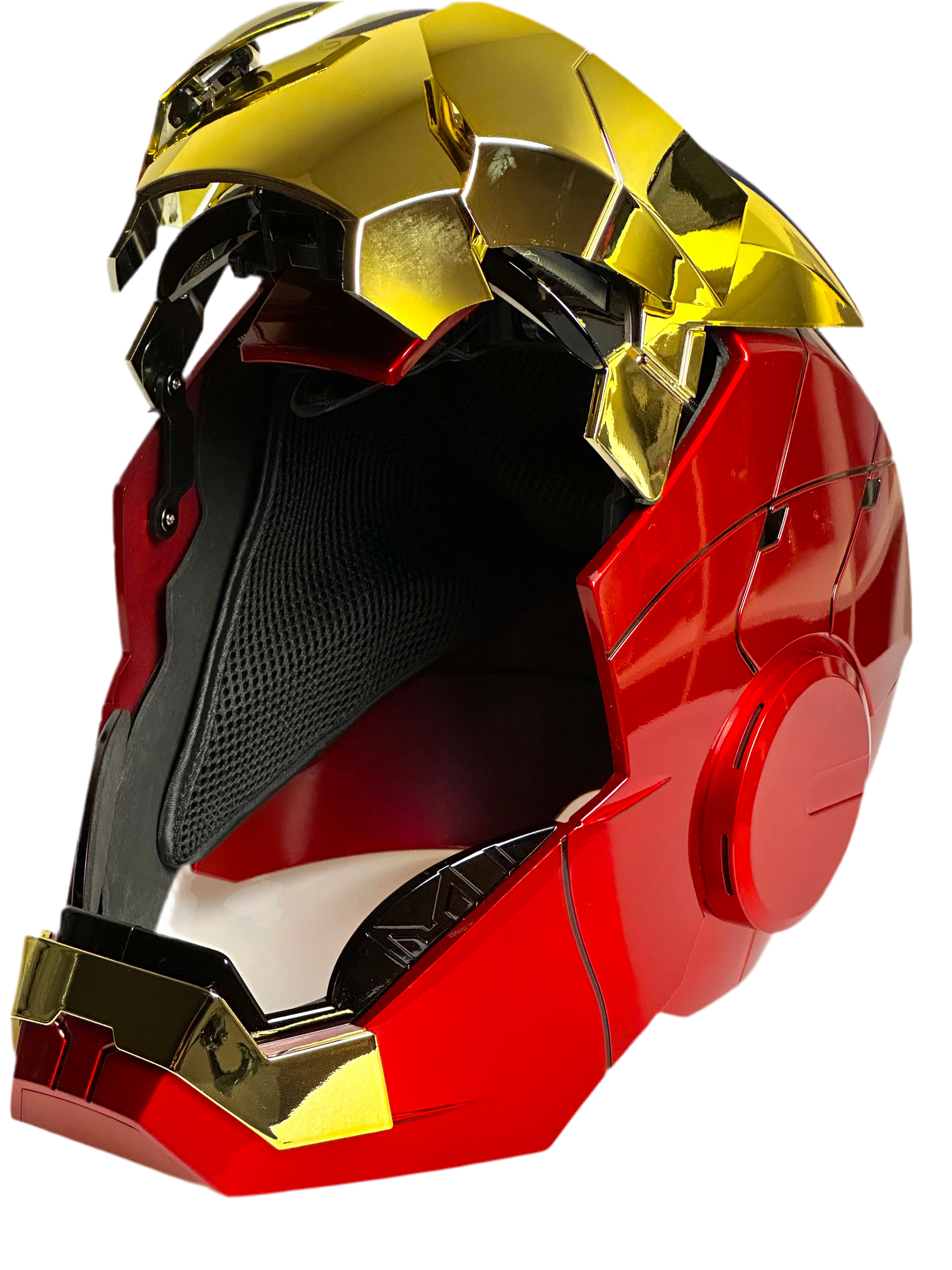 Futuristischer Superhelden Helm MK5 2.0 Gold Version