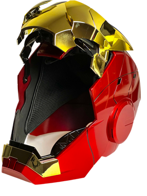 Futuristischer Superhelden Helm MK5 2.0 Gold Version
